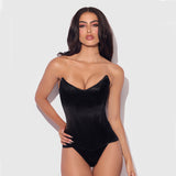 Juliet Satin Scoop Neck Corset