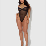 H.O.D. Raquel Mesh and Silky Micro Underwire Bodysuit