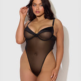 H.O.D. Raquel Mesh and Silky Micro Underwire Bodysuit
