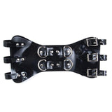 The  Black PVC Waist Cincher is displayed against a blank background.