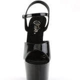 Black Patent Strappy Stilettos, Adore 709