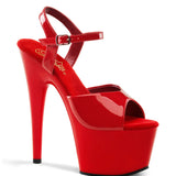 Red Patent Strappy Stilettos, Adore 709