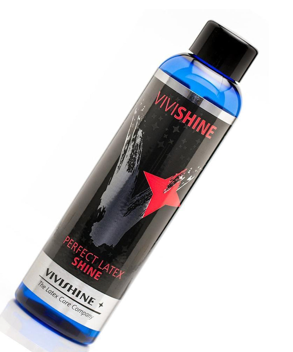 The Vivishine Latex Polish against a white background.