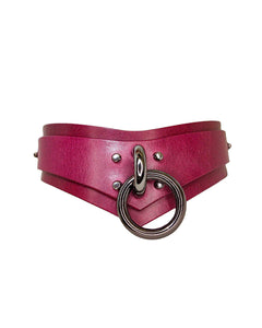The Neon Coyotes nova bordeaux collar is shown on a white background